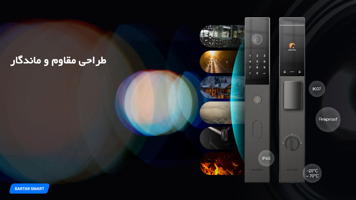 دستگیره دیجیتال آکوبلا SL60 دستگیره هوشمند Akubela مدل SL60